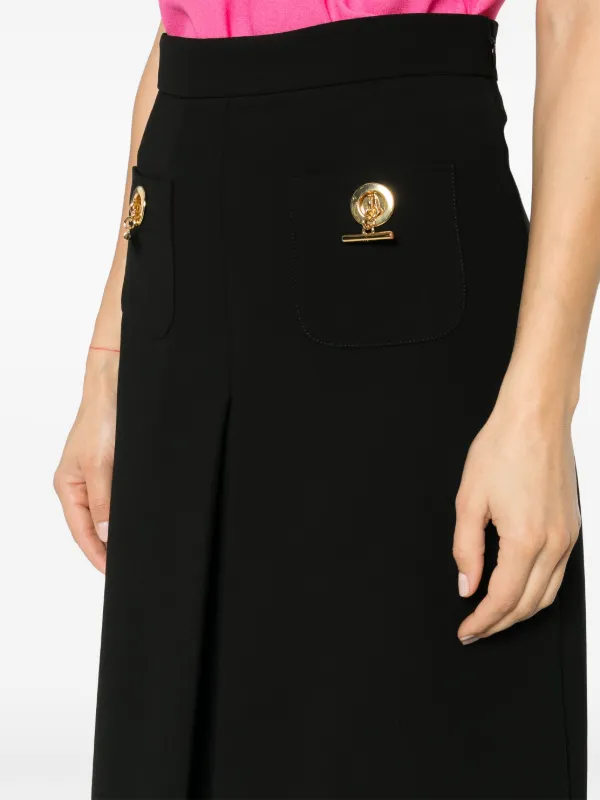 Moschino Aライン プリーツスカート | ブラック | FARFETCH JP 