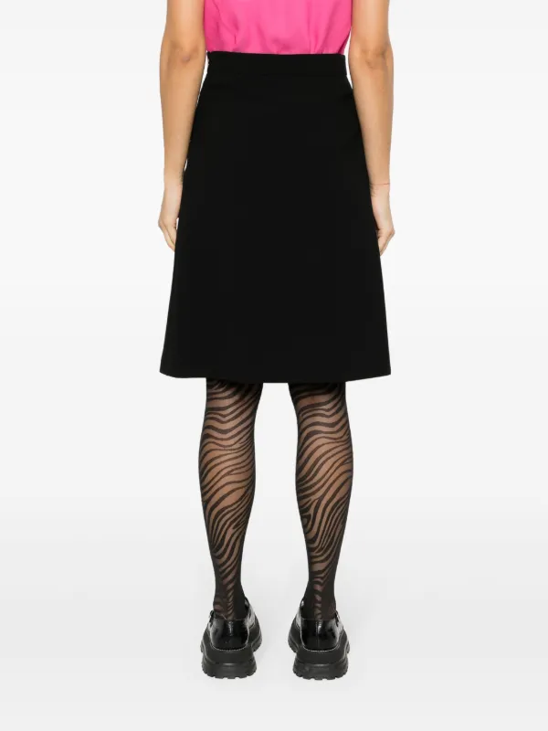Moschino Aライン プリーツスカート | ブラック | FARFETCH JP 