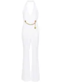 Moschino chain-embellished jumpsuit - White