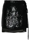 P.A.R.O.S.H. Gabriel sequinned miniskirt - Black