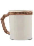 Les-Ottomans Bamboo ceramic mug (set of two) - White