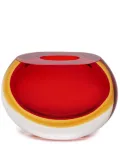 Gardeco 92 two-tone Murano glass vase - Red