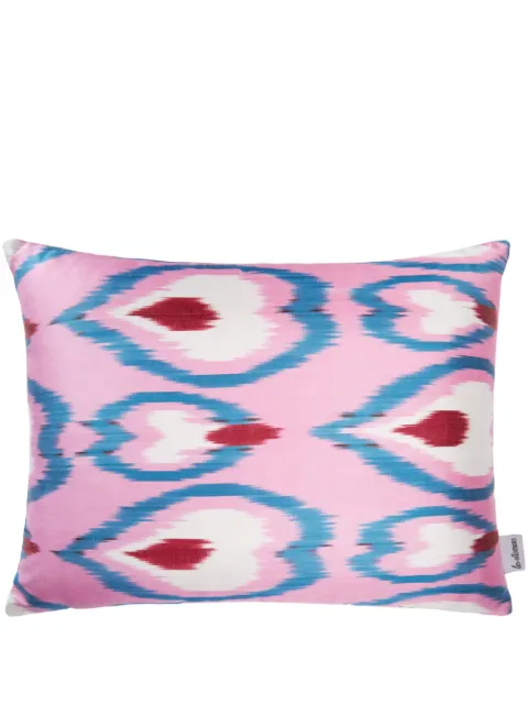 Les-Ottomans graphic-print silk cushion