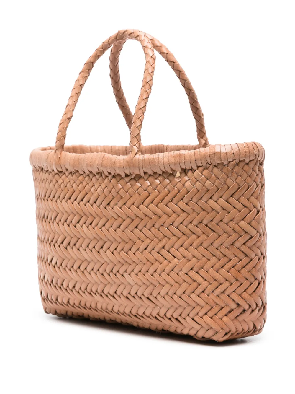  Dragon Diffusion Flat Gora Leather Tote Bag - Neutrals 