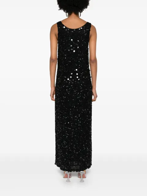 P.A.R.O.S.H. sequinned sleeveless midi dress GALASSIAD721940 - 3