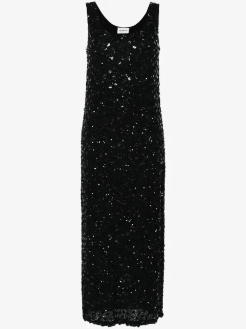 P.A.R.O.S.H. sequinned sleeveless midi dress