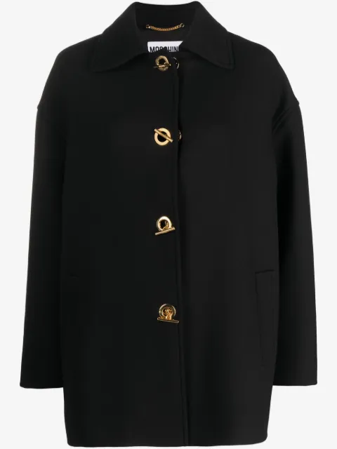 Moschino virgin wool-blend coat