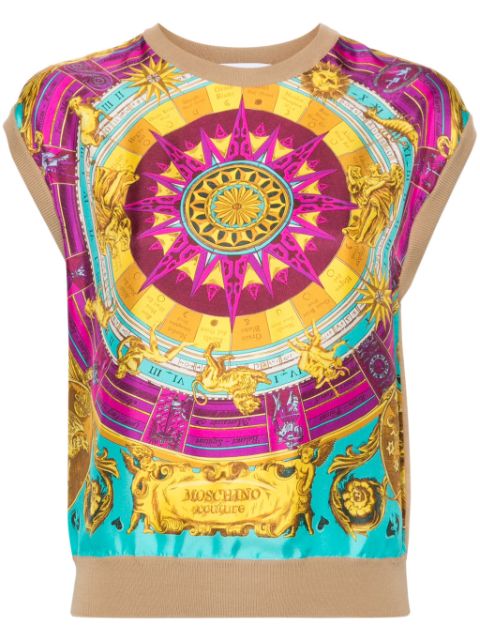 Moschino camiseta con estampado de horóscopo