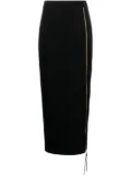 Moschino logo-lettering straight midi skirt - Black