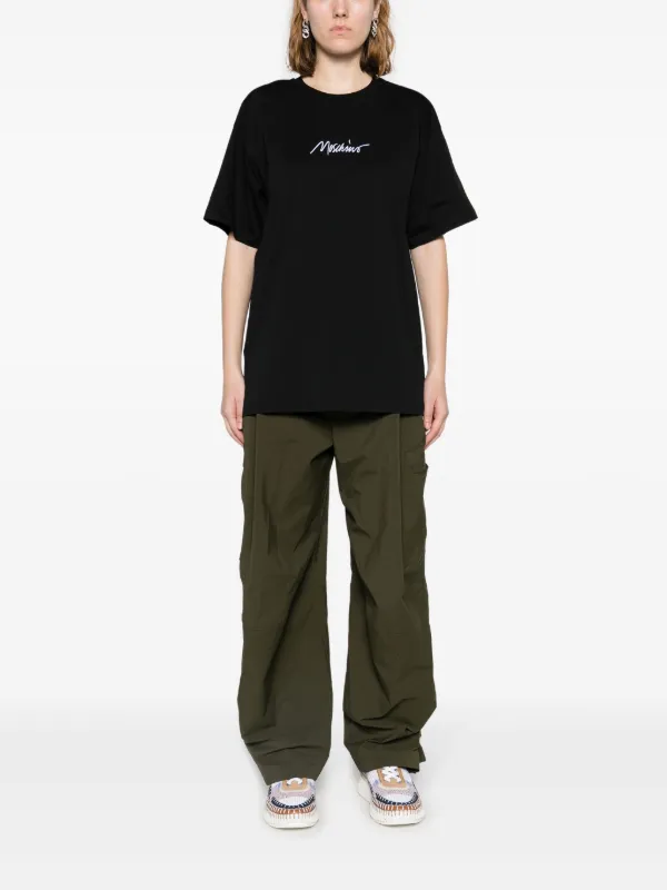 【送料&関税込】Moschino Logo-embroidered Cotton T-shirt 22308086_52461699_600.jpg