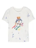 POLO RALPH LAUREN KIDS Teddy Bear cotton T-shirt - White