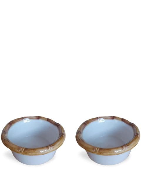 Les-Ottomans Bamboo ceramic starter bowls (set of two)