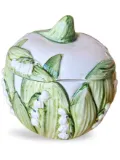 Les-Ottomans Lily Of The Valley ceramic sugar pot - Green