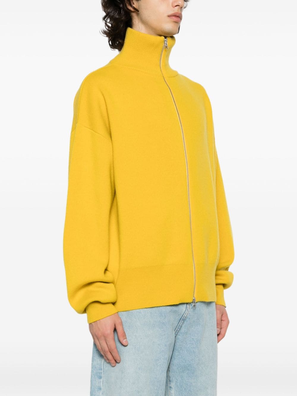 Shop Extreme Cashmere Nº319 Xtra Out Cashmere Cardigan In Yellow