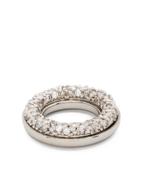 Jil Sander crystal-embellished ring 