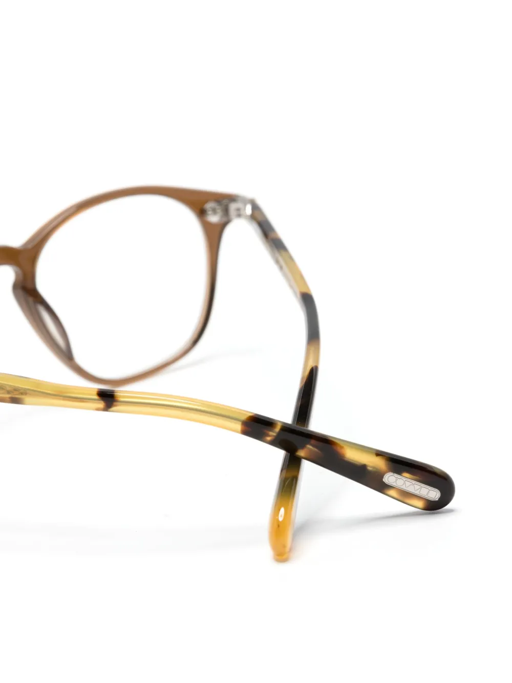 Shop Oliver Peoples Ronne Round-frame Glasses In Brown