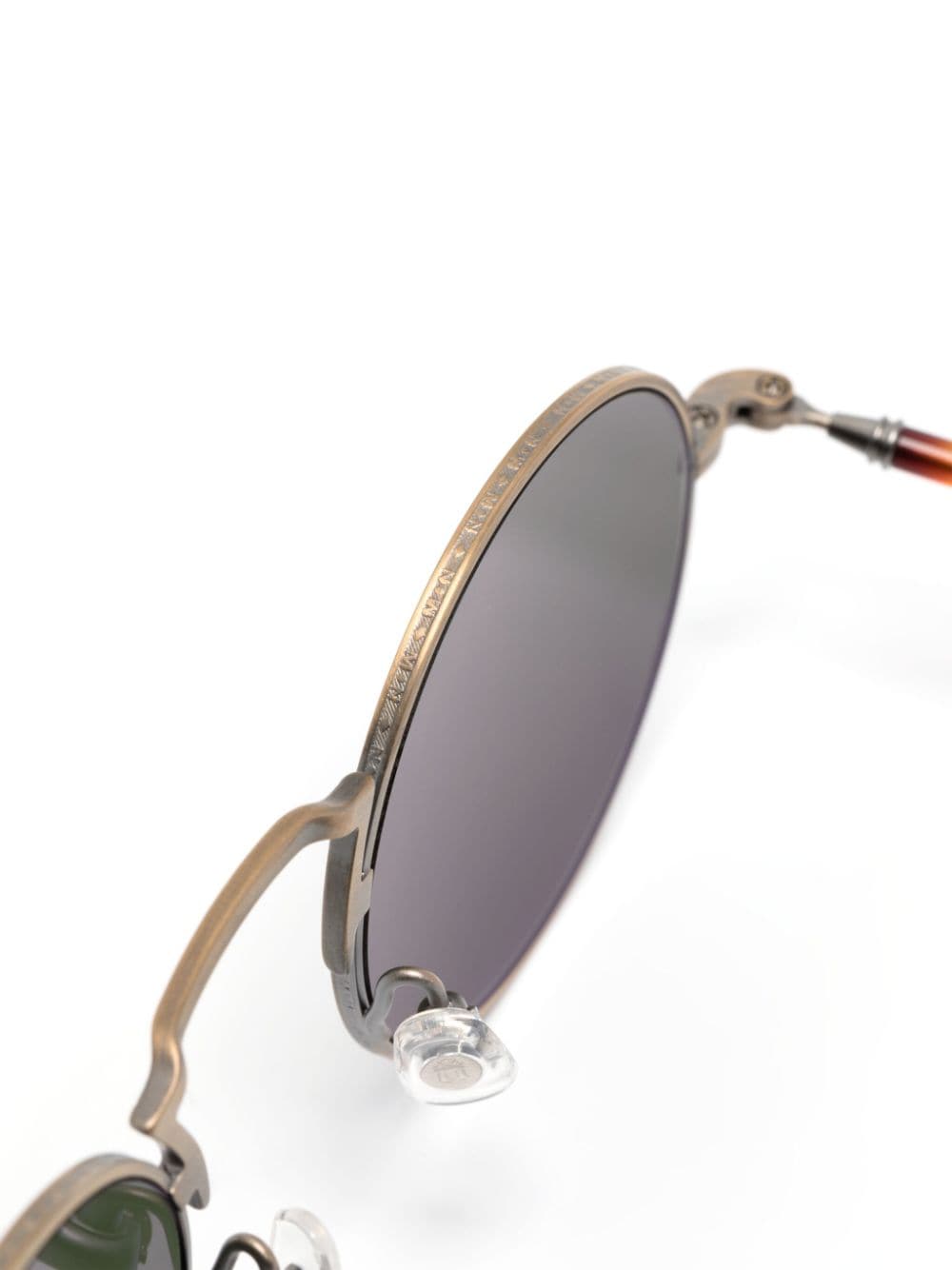 Shop Matsuda M3119 Round-frame Sunglasses In Brown