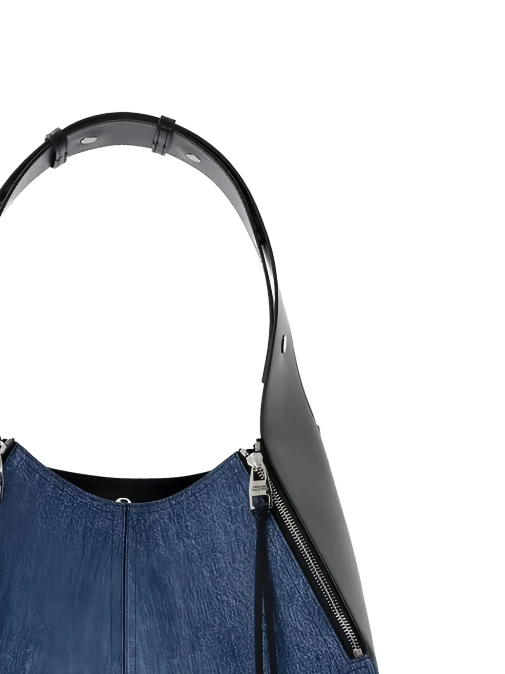 ALEXANDER MCQUEEN DENIM SHOULDER BAG