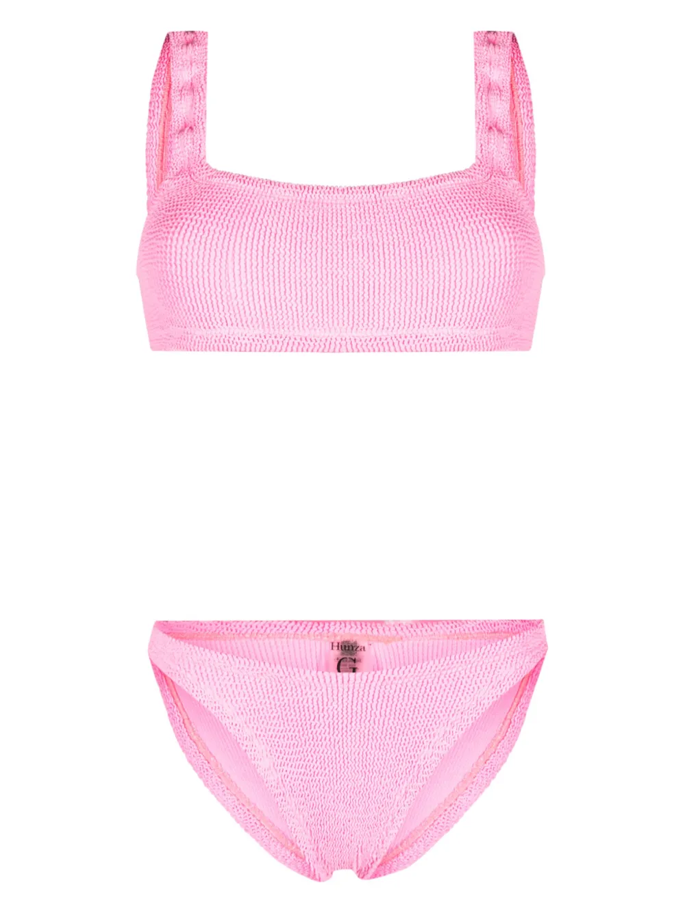 Hunza G Xandra Crinkled Bikini In Rosa