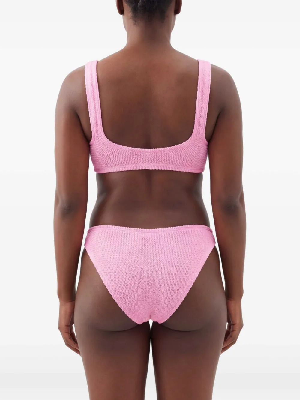 Hunza G Xandra gekreukte bikini Roze
