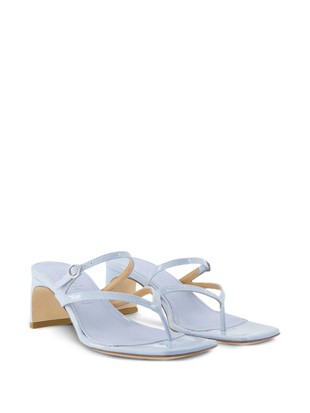 Aeyde 55mm Giselle buckle-strap heeled sandals Blue