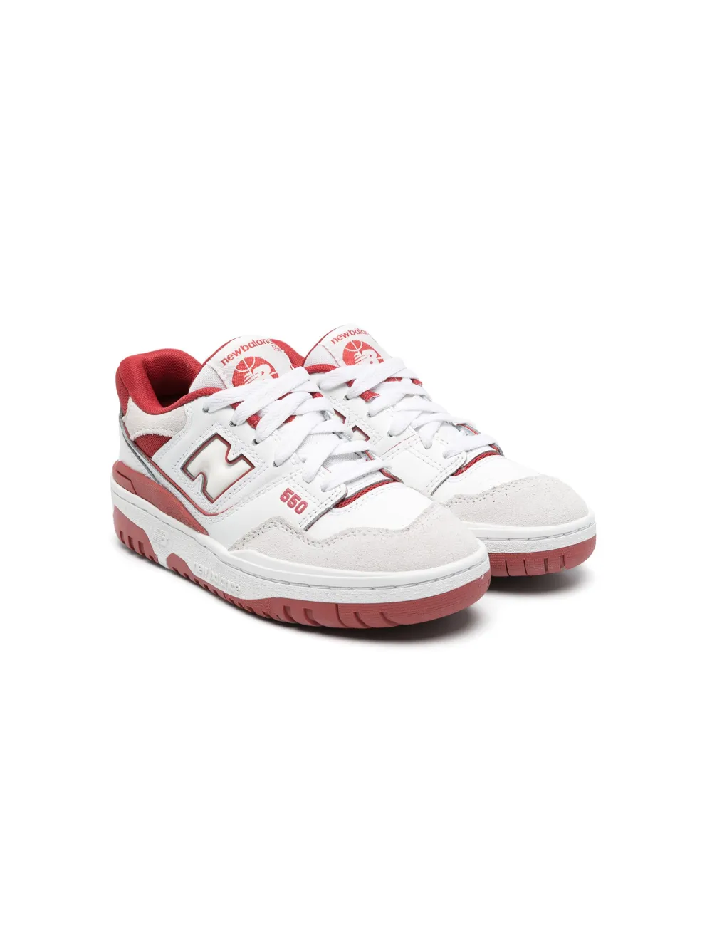 New Balance Sneakers 550 con logo goffrato - Bianco
