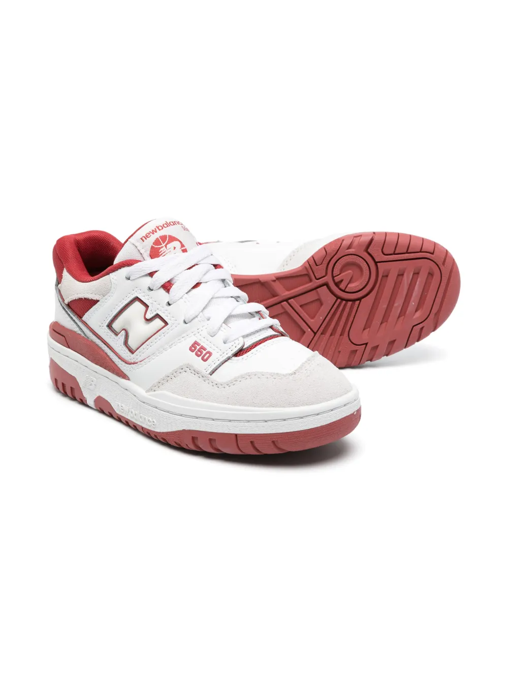 New Balance 550 sneakers met logo-reliëf Wit