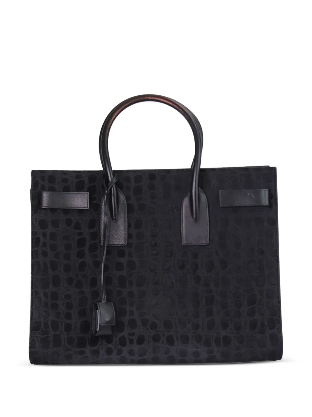 Pre-owned Saint Laurent Medium Sac De Jour Tote Bag In Black