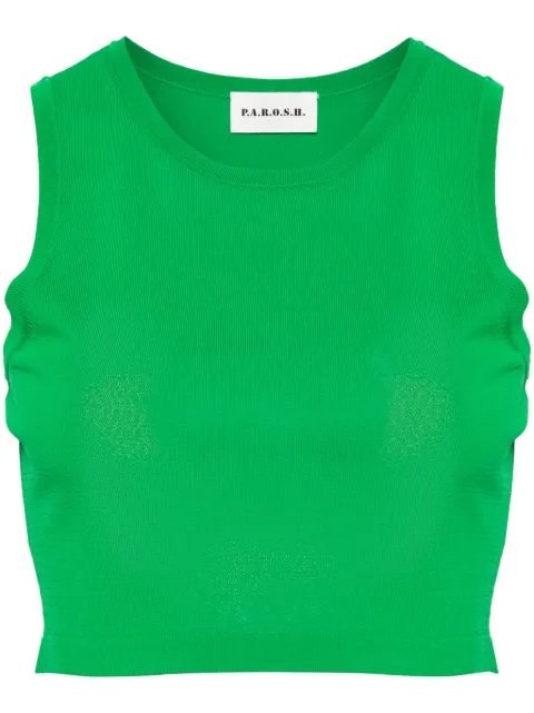P.A.R.O.S.H. top tejido con diseño corto