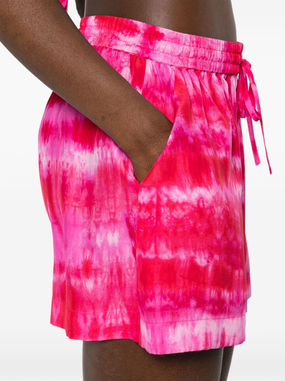 P.A.R.O.S.H. Shorts met tie-dye print Roze