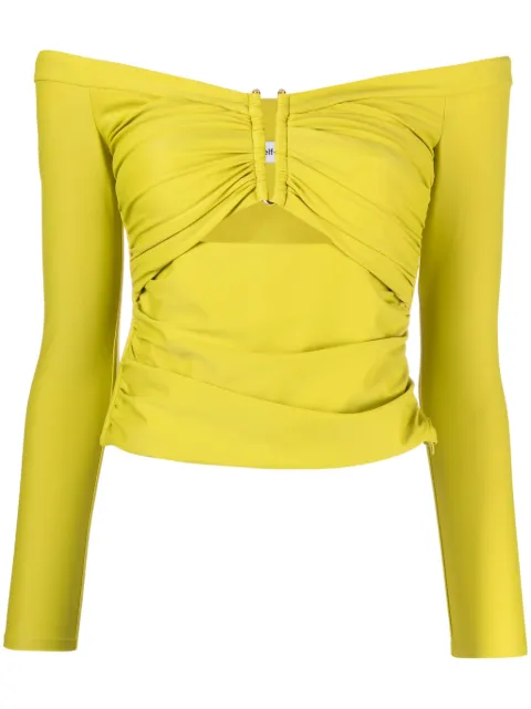 Self-Portrait cut-out off-shoulder top