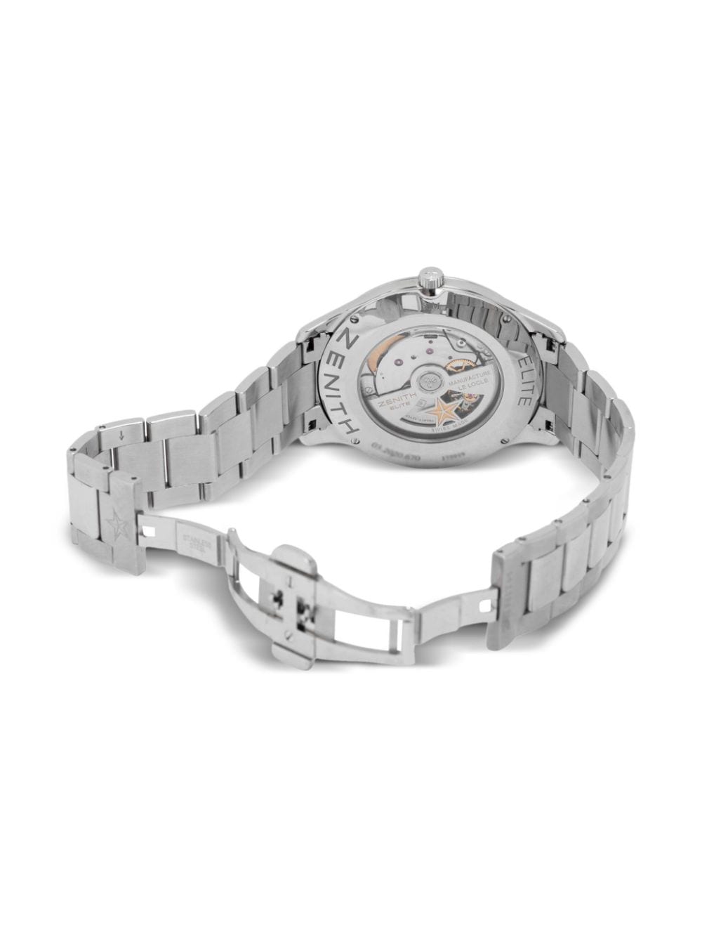 Pre-owned Zenith 2019  Elite Captain 40mm In Silver