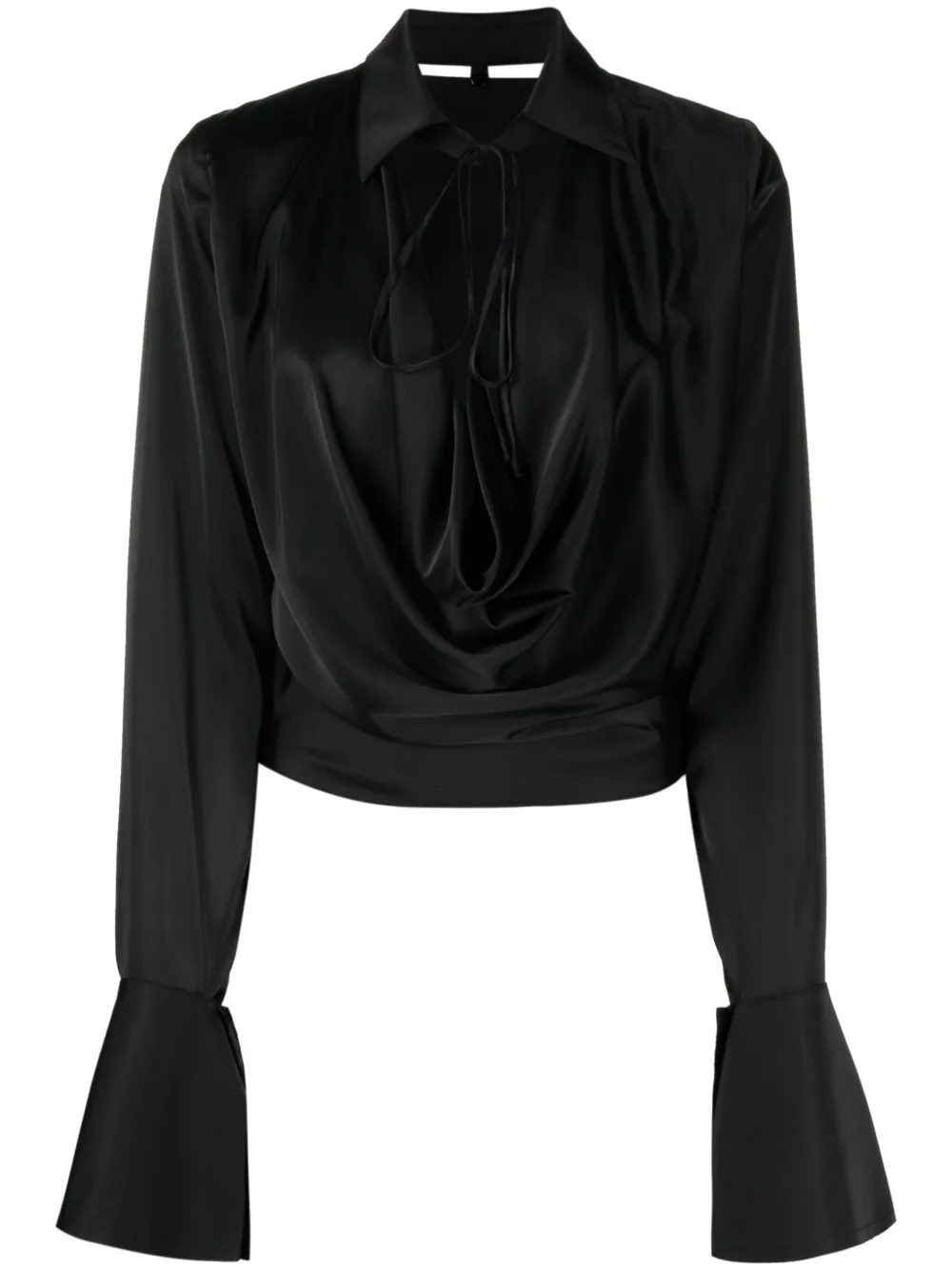 Loulou x Rue Ra gekleurde blouse Zwart