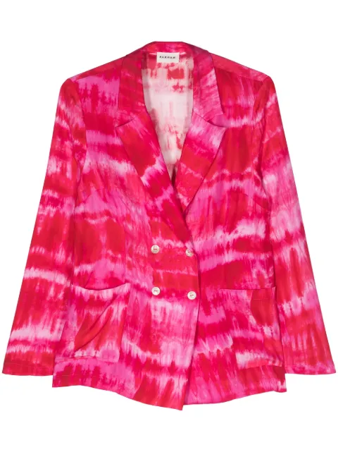 P.A.R.O.S.H. tie-dye double-breasted blazer