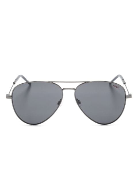 HUGO tinted-lenses pilot-frame sunglasses 