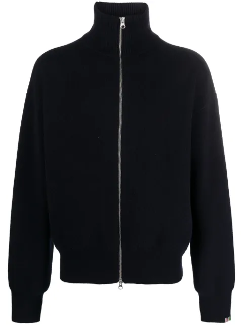 extreme cashmere zipped cashmere cardigan
