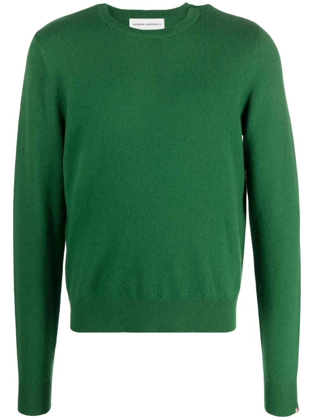 crew-neck cashmere blend jumper