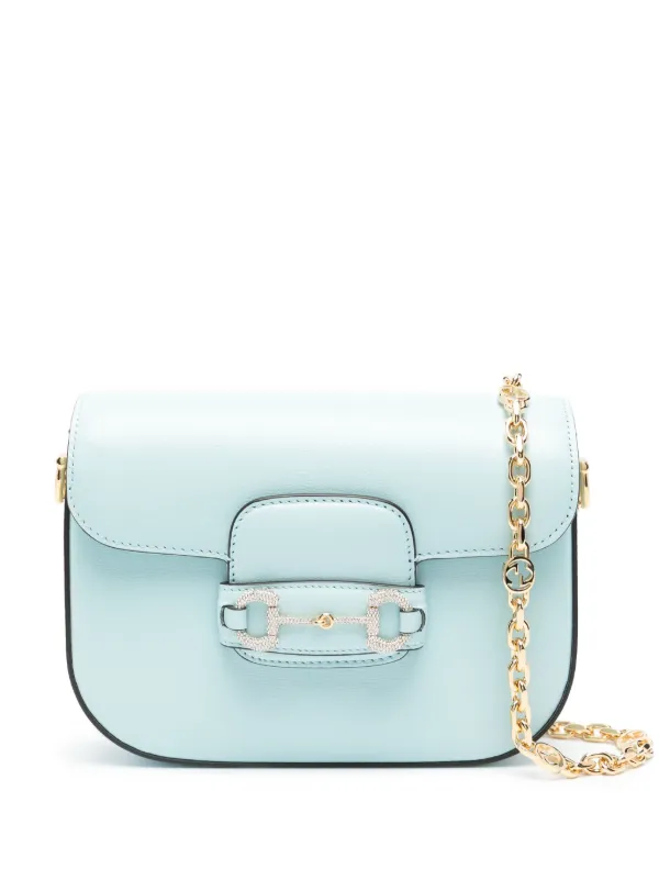 グッチ ホースビット 1955 ミニバッグ ミニショルダー ブルー