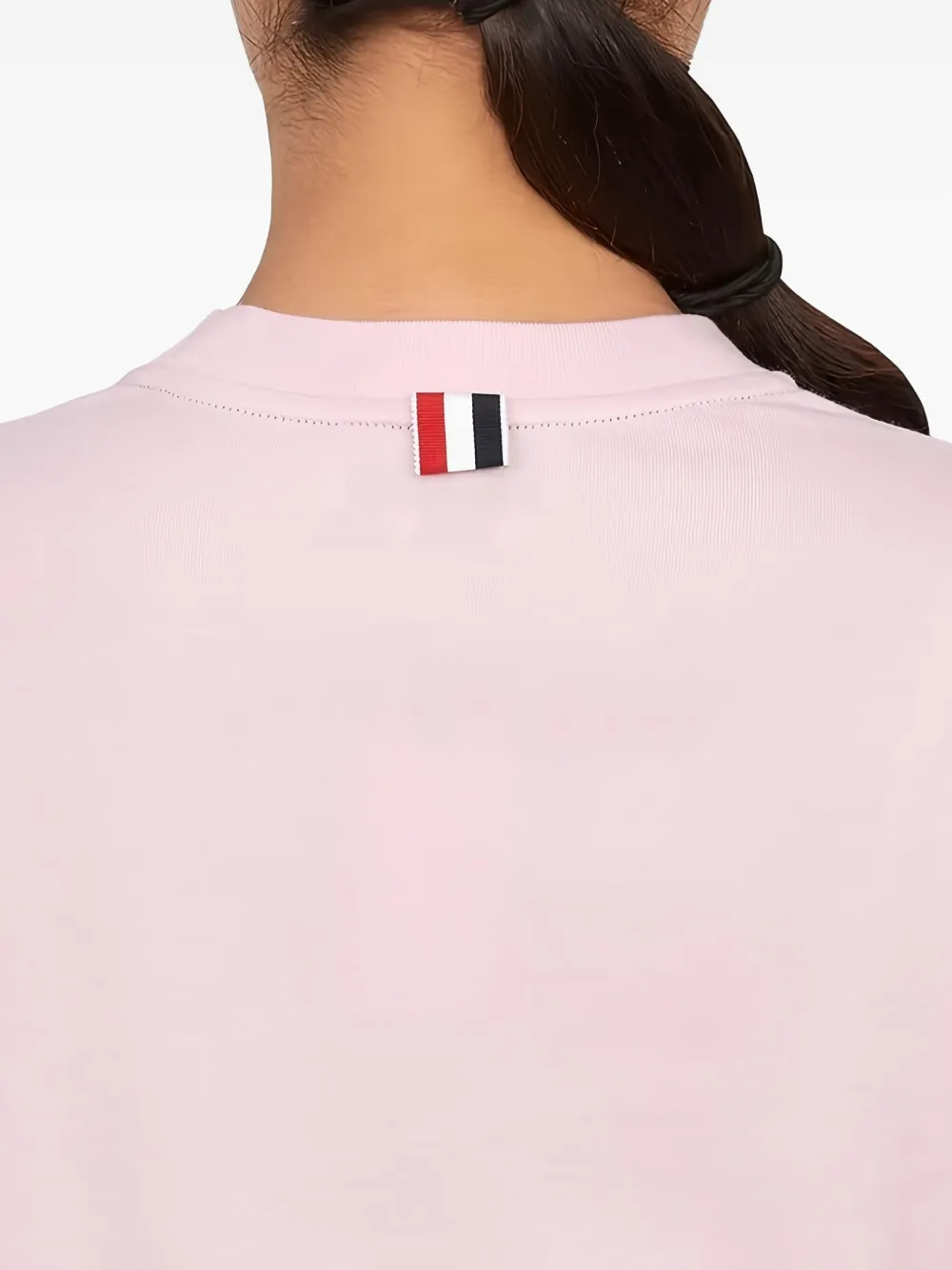 Thom Browne Trui met vier strepen en lange mouwen Roze