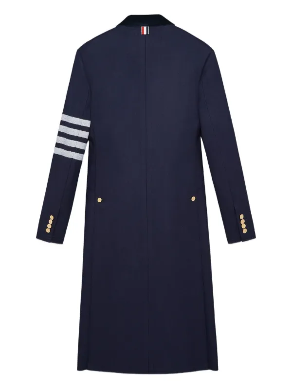 定価約46万 THOM BROWNE トムブラウン 4BAR チェスターコート Thom Browne 4BAR チェスターコート | ブルー | FARFETCH JP
