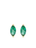 SHAY 18kt yellow gold emerald stud earrings