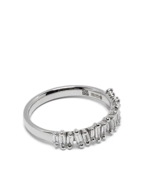 Suzanne Kalan 18kt white gold diamonds stacking ring
