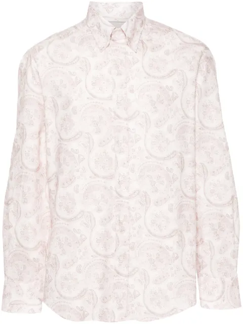 Brunello Cucinelli Paisley-print cotton shirt