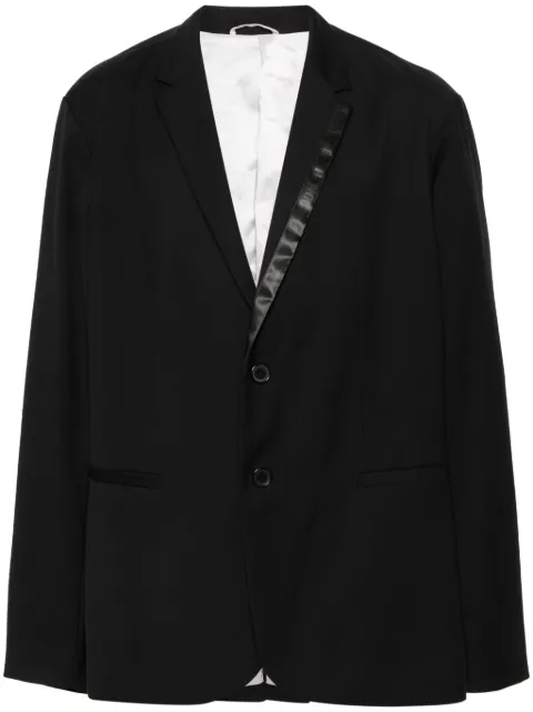 Armani Exchange logo-tape blazer