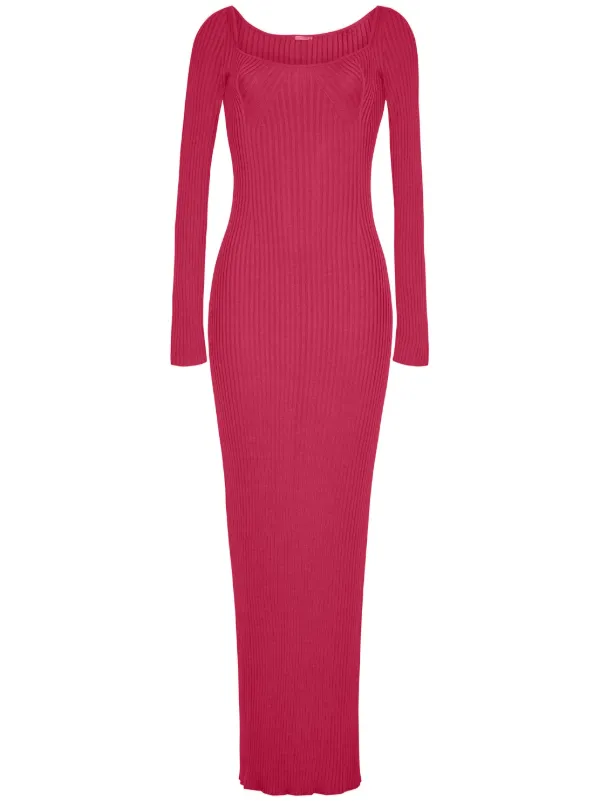Adam Lippes Florentine Silk-blend Maxi Dress in Pink