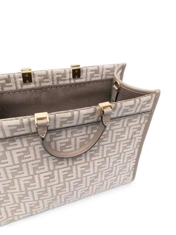 FENDI Medium Sunshine FF print Tote Bag Neutrals FARFETCH AO