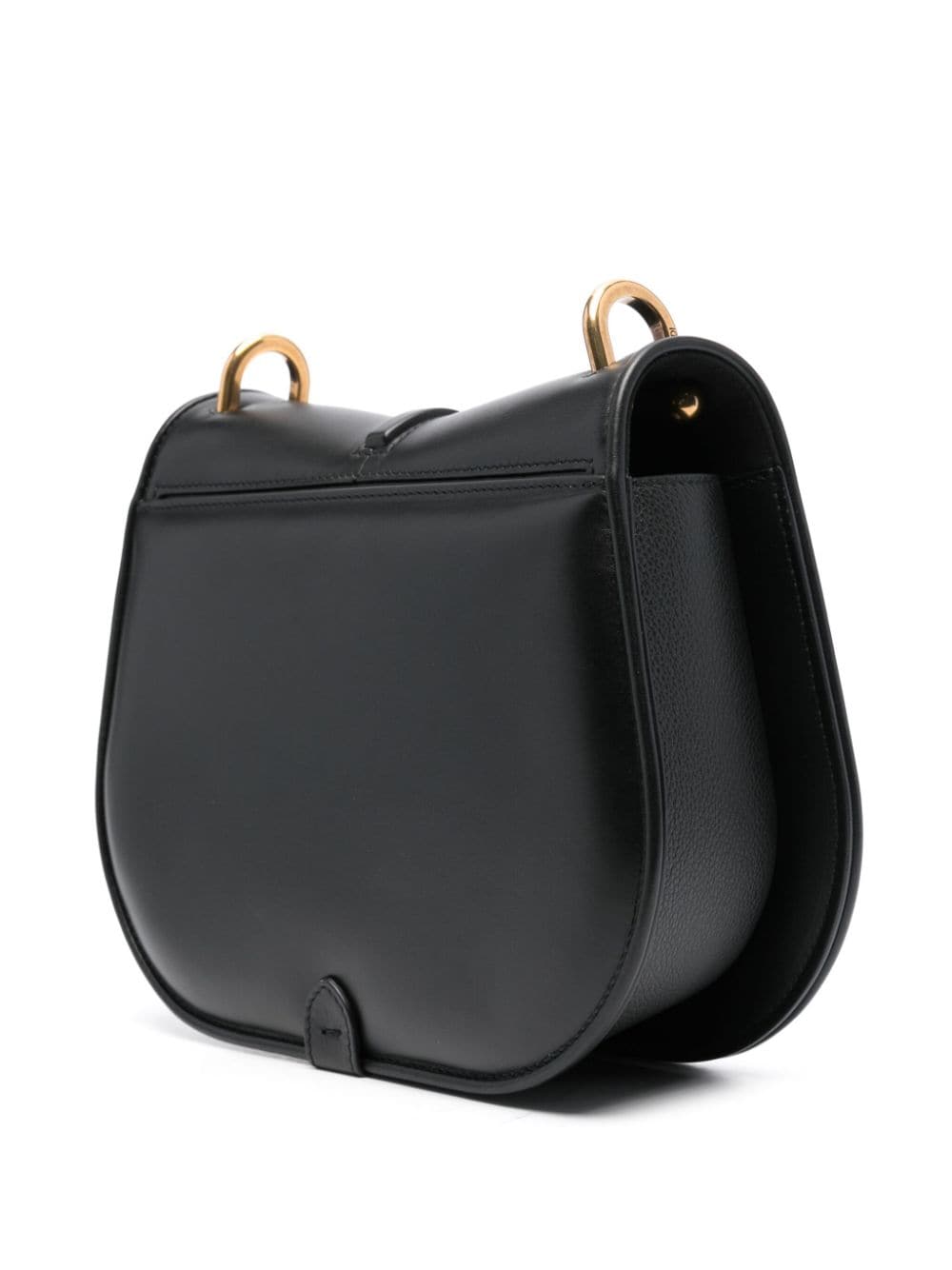 Shop Fendi Medium C'mon Leather Crossbody Bag In Black