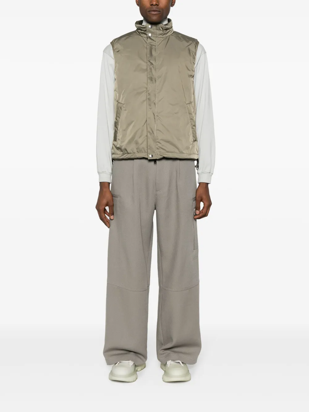 sacai reversible padded vest - Groen