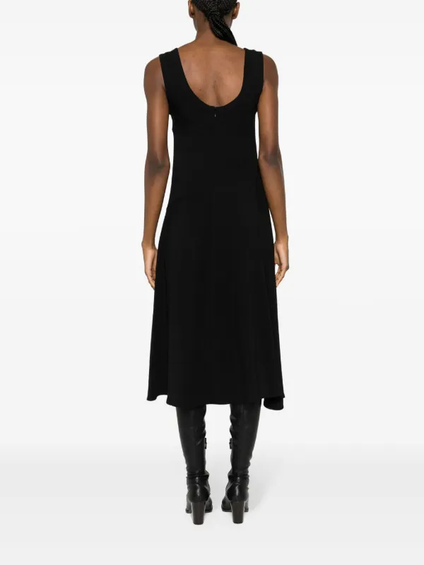 Jil Sander scoop-neck Midi Dress | Black | FARFETCH Jil Sander scoop-neck Midi Dress | Black | FARFETCH