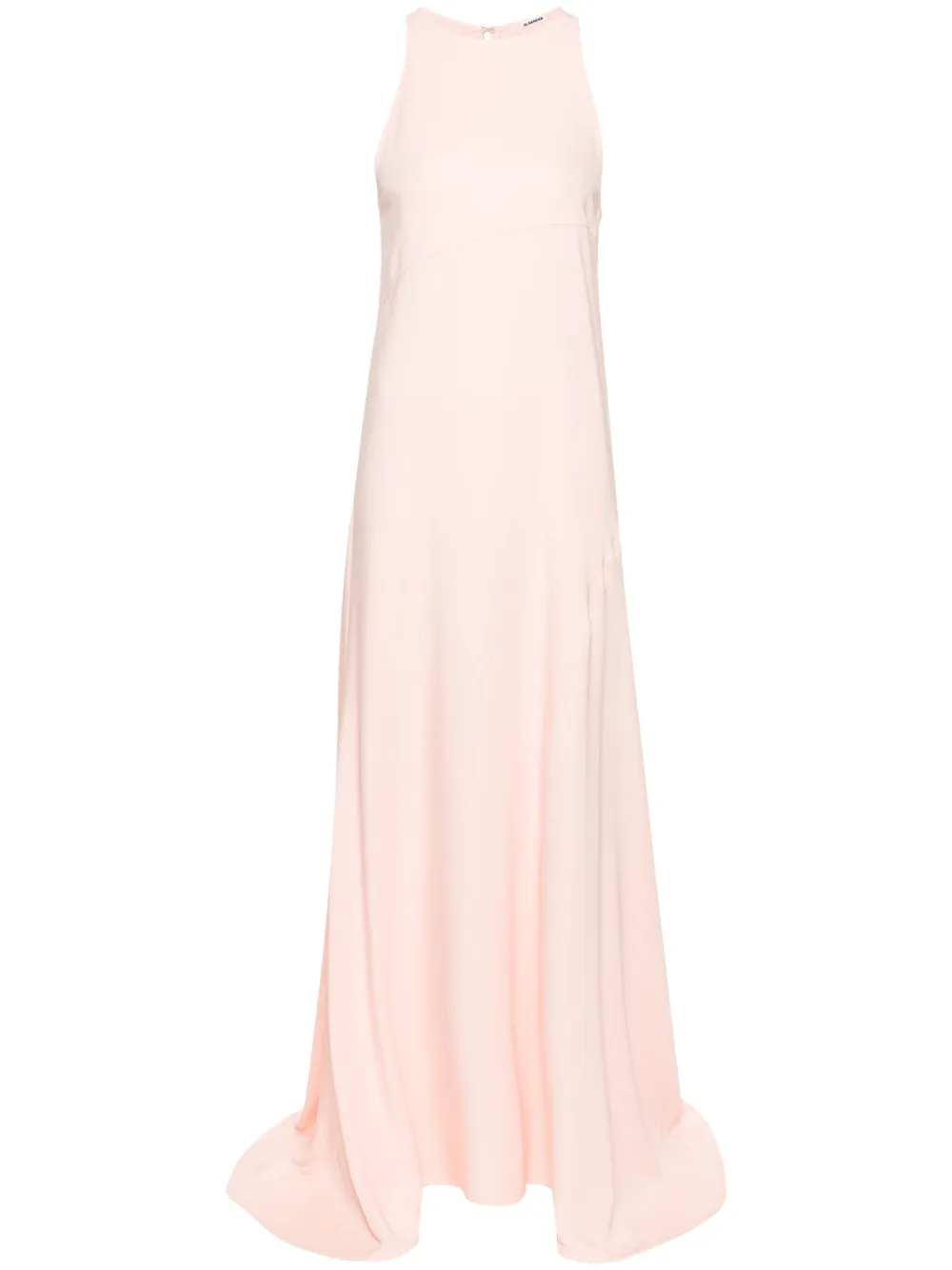 Jil Sander Bias-cut Sleeveless Gown In Pink